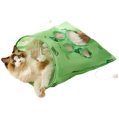 Aiitle Squeaky Self Interactive Cat Tunnel Bag