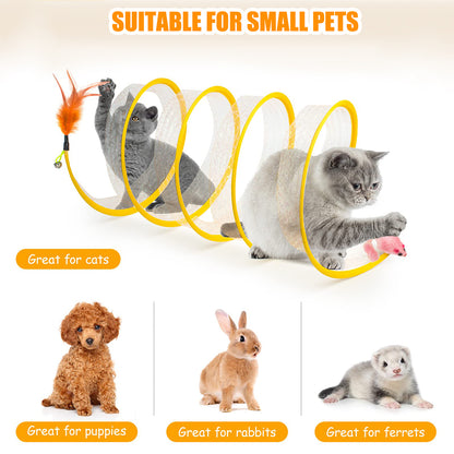 Aiitle Foldable Cat Spiral Tunnel