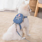 Aiitle Cute Adjustable Pet Harness Leash Set With Backpack