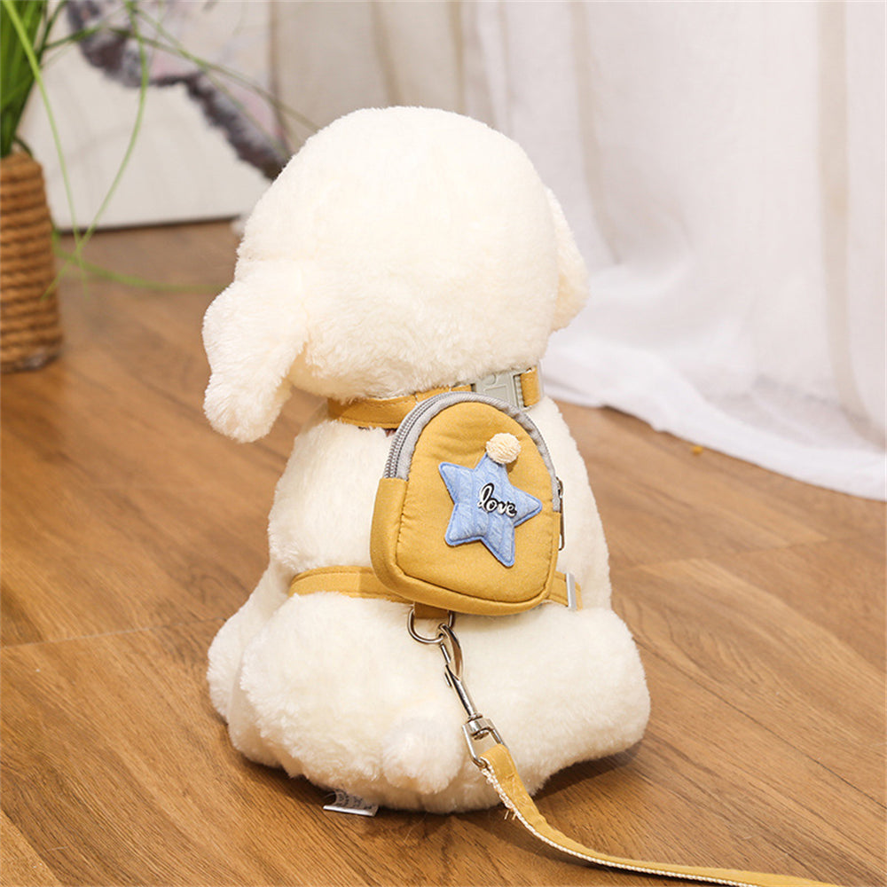 Aiitle Cute Adjustable Pet Harness Leash Set With Backpack