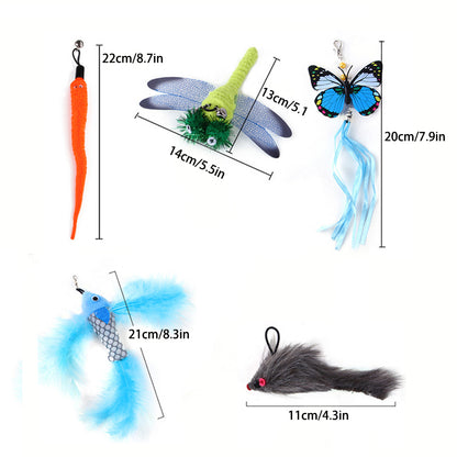 Aiitle Double Wand Suction Cat Toys