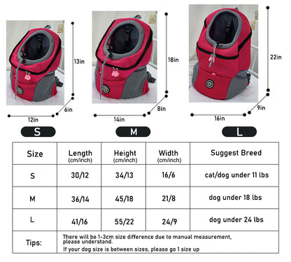 Aiitle Adjustable Mesh Outdoor Dog Backpack