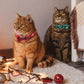 AIITLE Christmas Breakaway Plaid Cat Collar with Cute Bow Tie and Bell | AIITLE