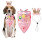 AIITLE Dog Birthday, Scarf and Reusable Dog Girl Birthday Party Hat with Number | AIITLE