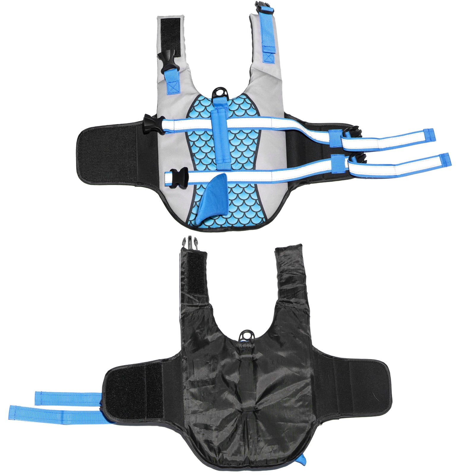 AIITLE Dog Life Vests, Adjustable Shark Dog Life Jacket with Rescue Handle | AIITLE