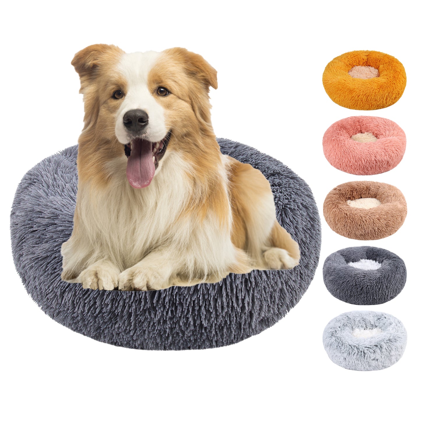 Aiitle Fuzzy Soft Plush Dog or Cat Bed